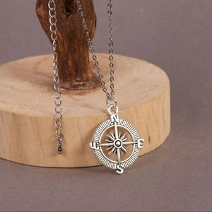 Boho compass necklace